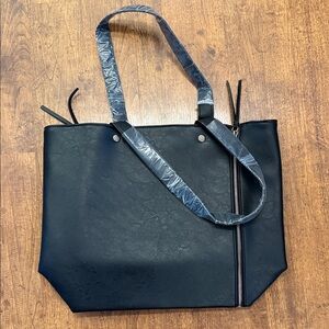 Black Neiman Marcus leather tote bag Brand New!